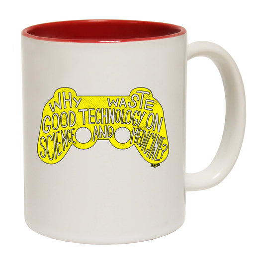 Why Waste Good Technology On Science And Medicine - Funny Coffee Mug
