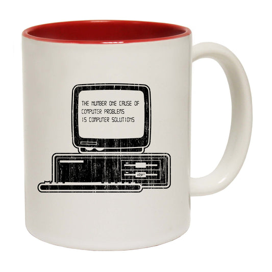 The Number One Cause Of Computer Problems - Funny Coffee Mug