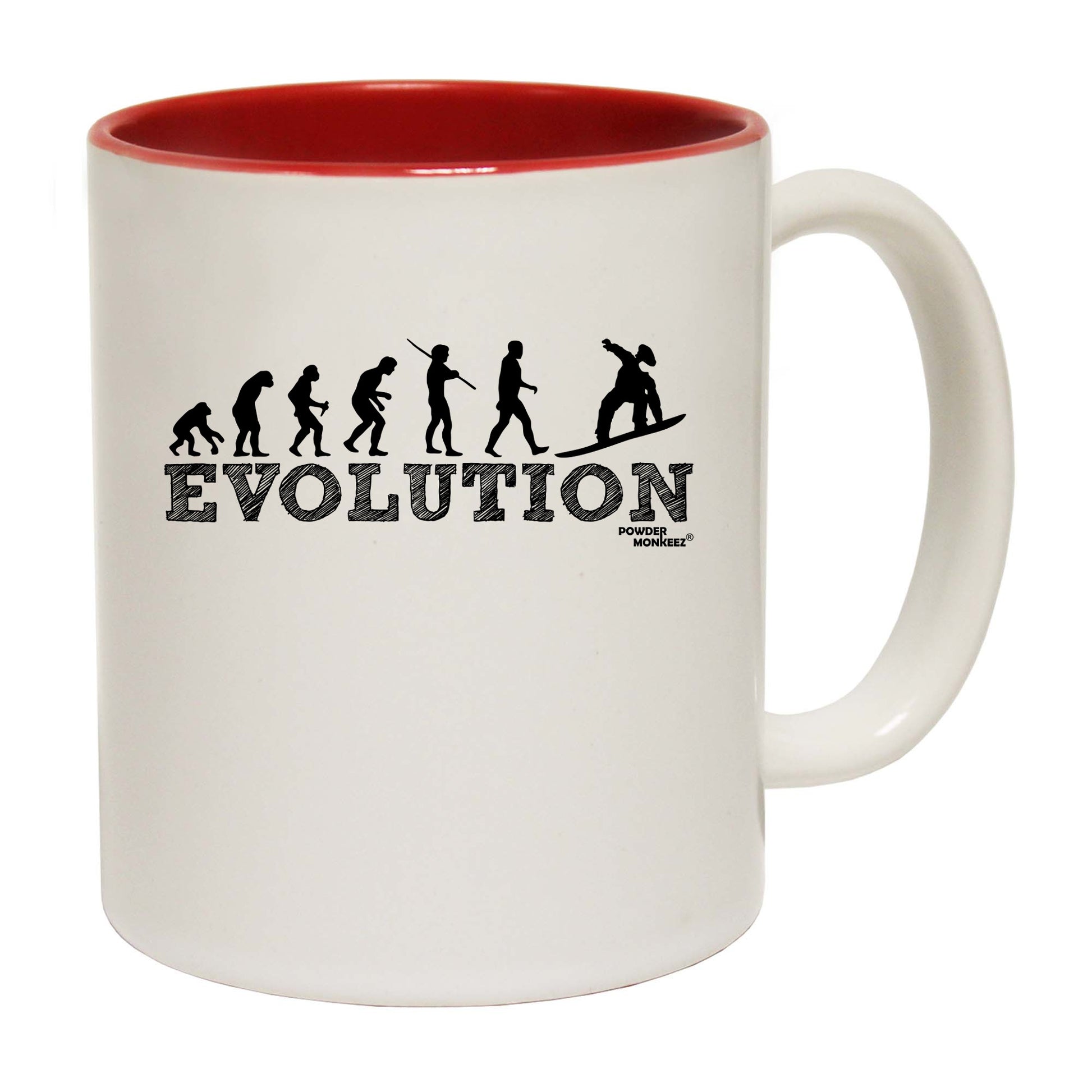 Pm Evolution Snowboarder - Funny Coffee Mug