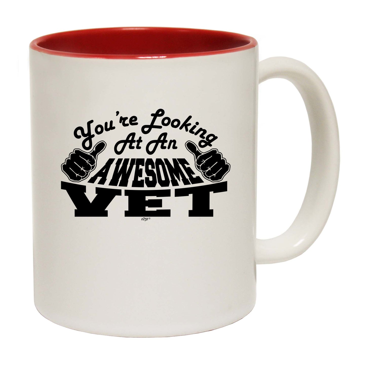 Youre Looking At An Awesome Vet - Funny Coffee Mug