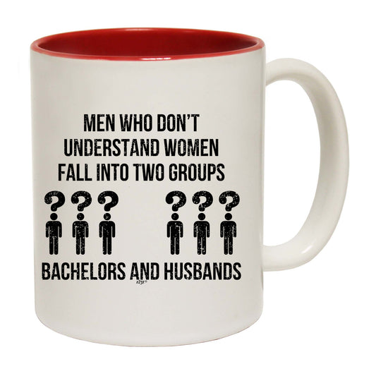 Men Who Dont Understand Women Two Groups - Funny Coffee Mug