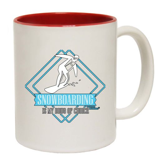 Pm Snowboarding Is My Drug Of Choice - Funny Coffee Mug