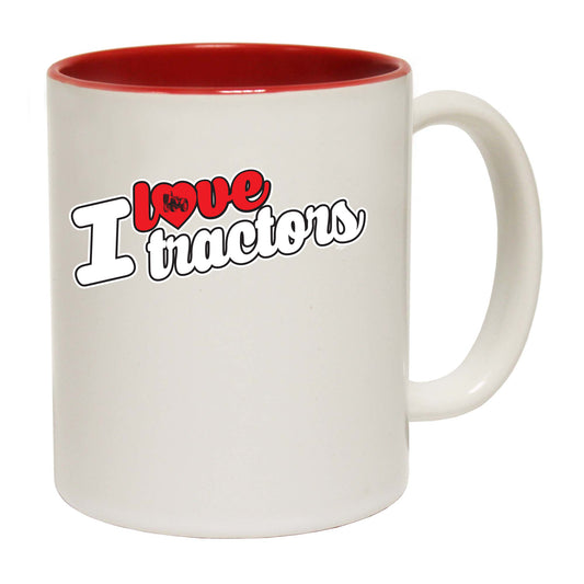 Love Tractors Stencil - Funny Coffee Mug