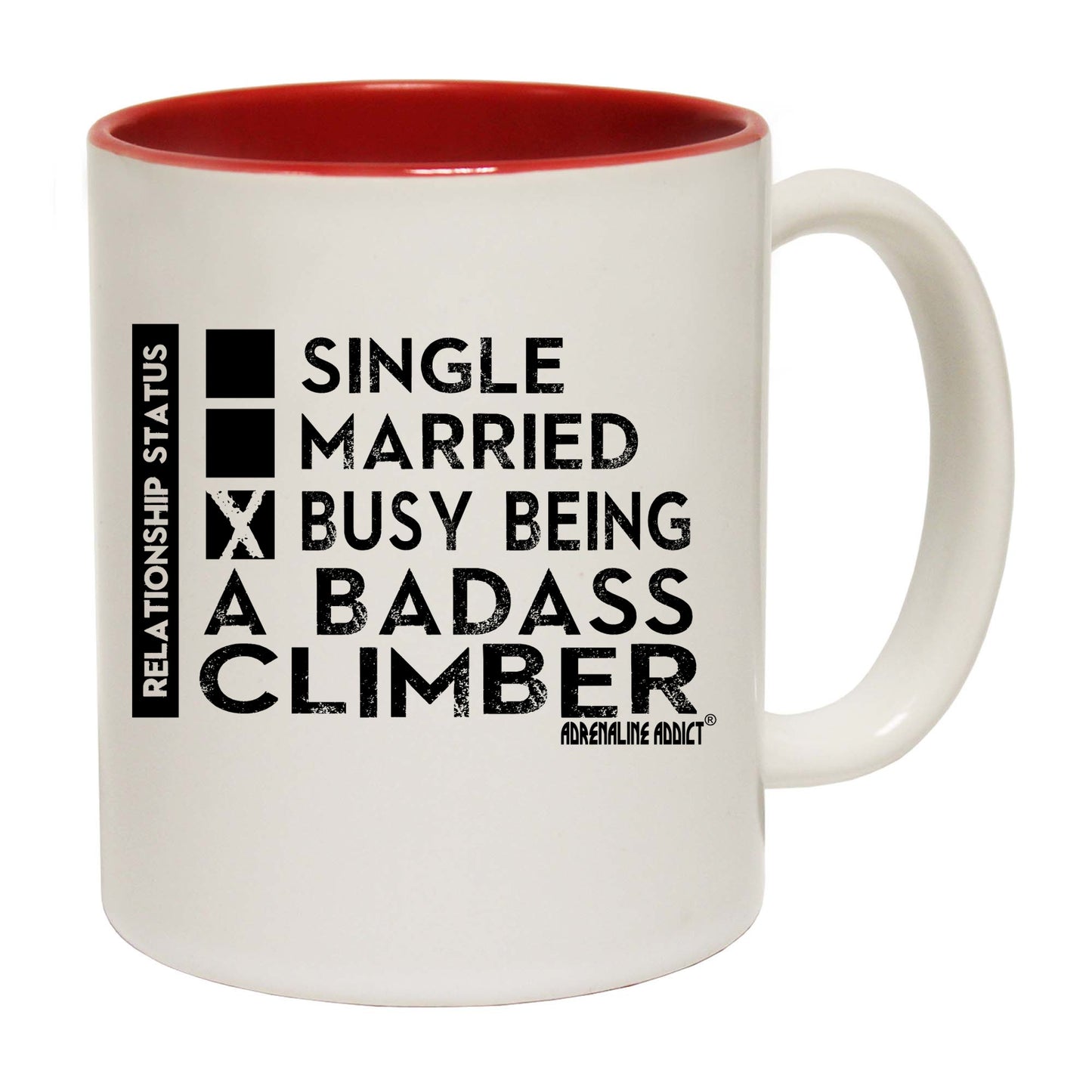 Aa Relationship Status Badass Climber - Funny Coffee Mug