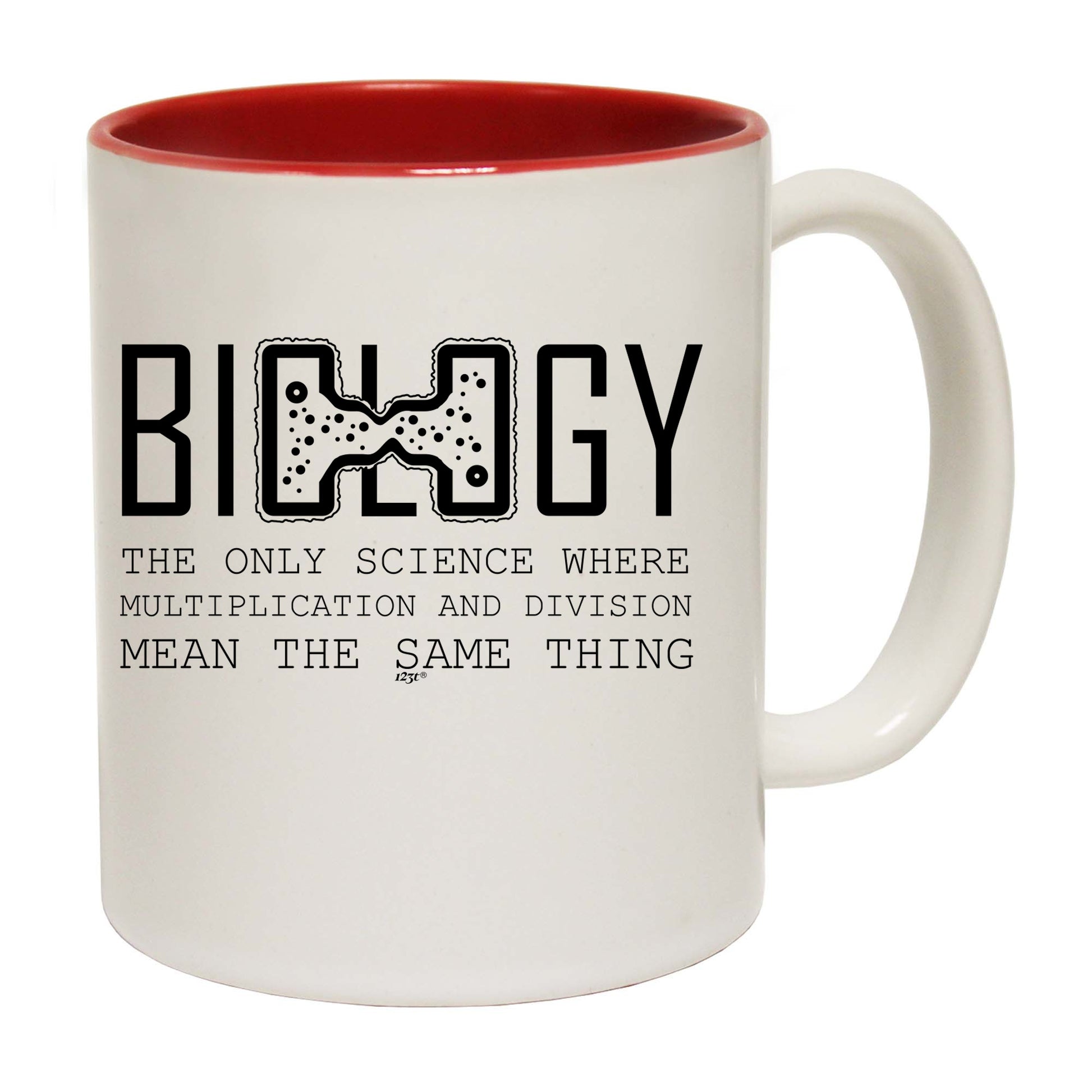 Biology The Only Science Where Multiplication And Division - Funny Coffee Mug