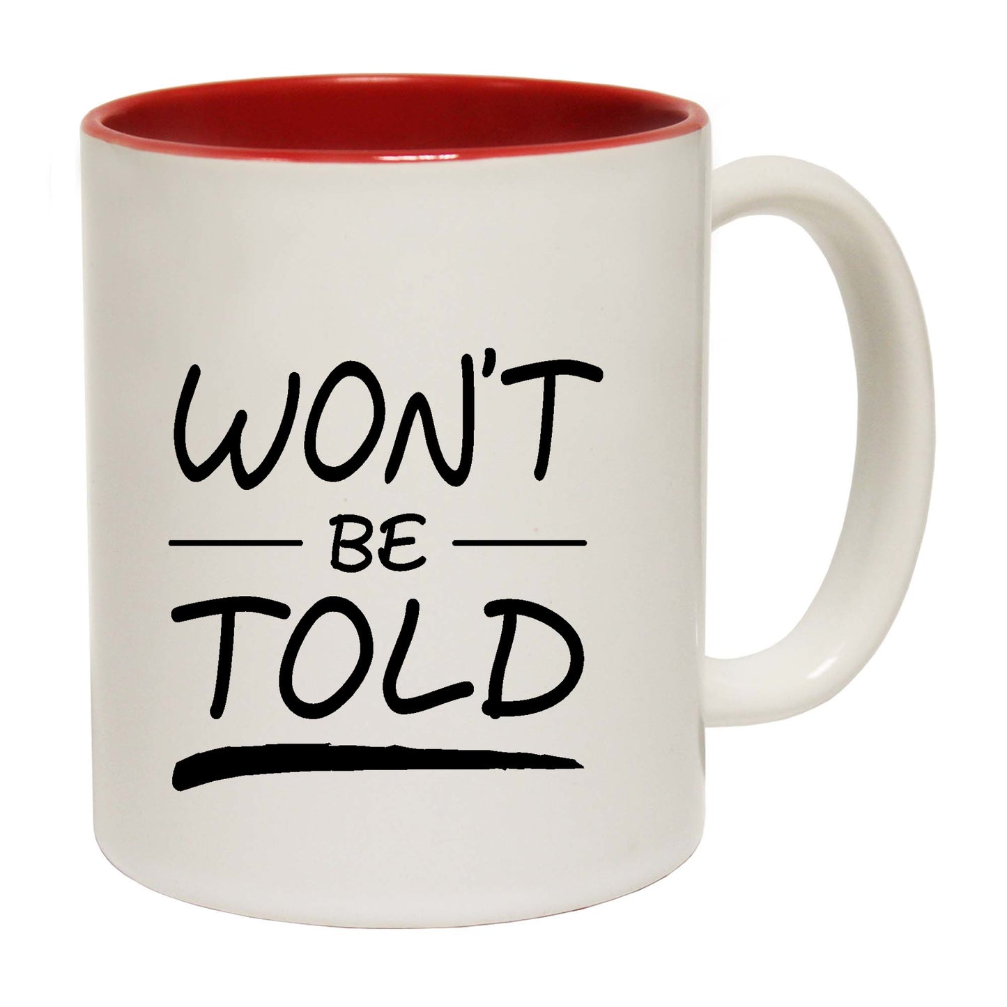 Wont Be Told - Funny Coffee Mug