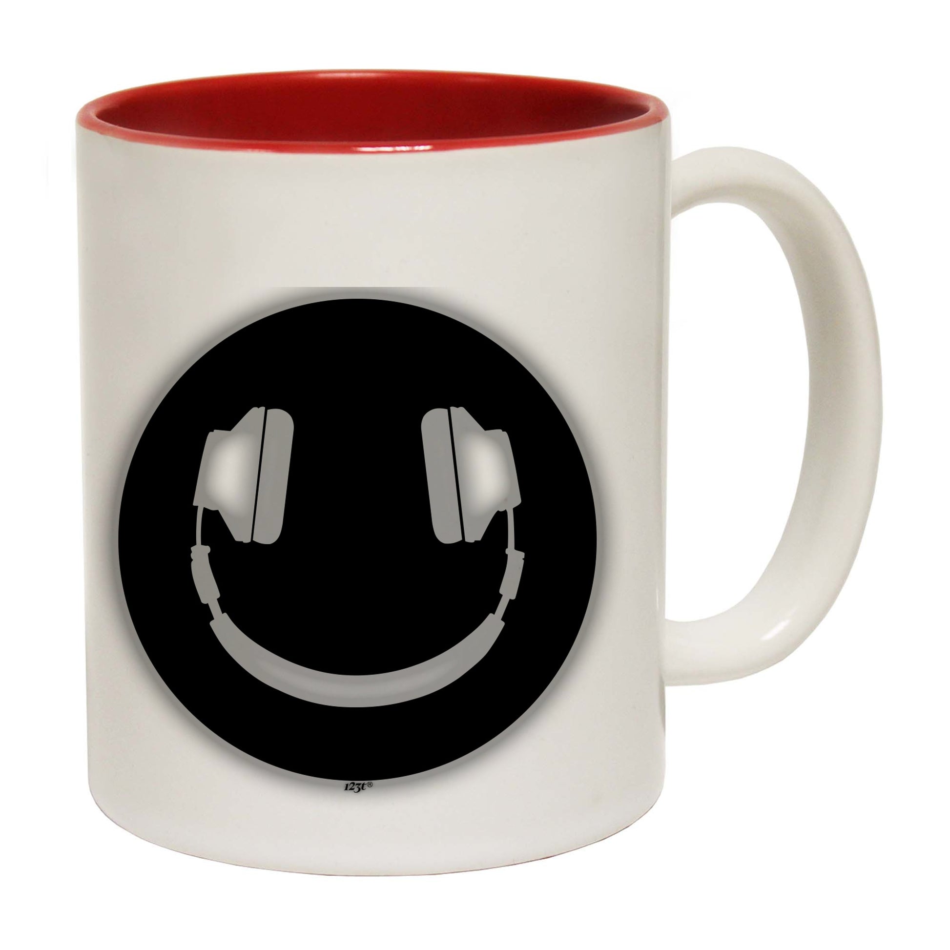 Headphone Smile Glow In The Dark - Funny Coffee Mug