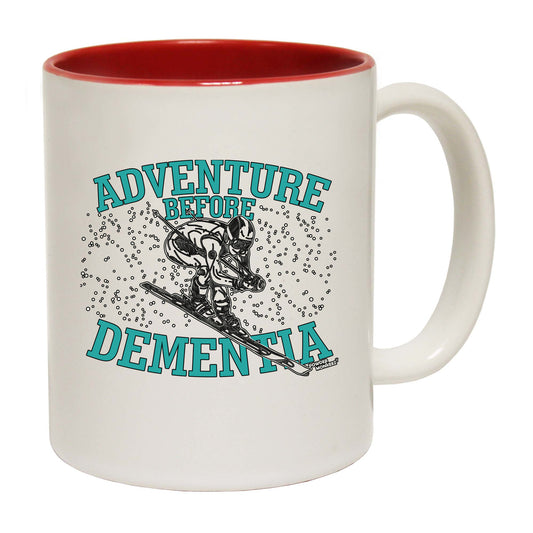 Pm Adventure Before Dementia Skiing - Funny Coffee Mug