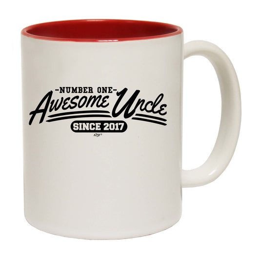 Awesome Uncle Since 2017 - Funny Coffee Mug