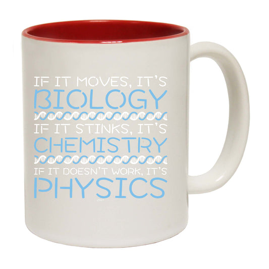 If It Moves Its Biology Chemistry Physics - Funny Coffee Mug