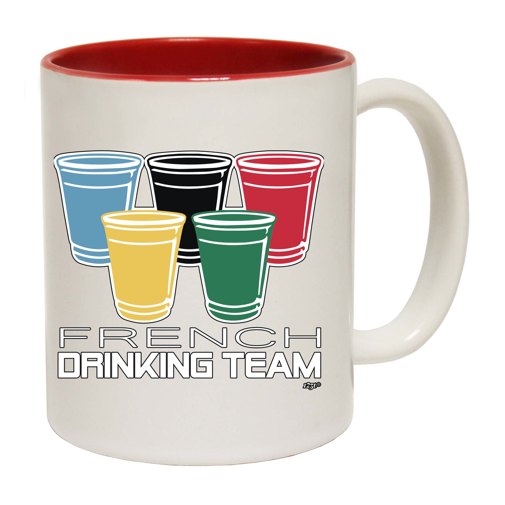 French Drinking Team Glasses - Funny Coffee Mug