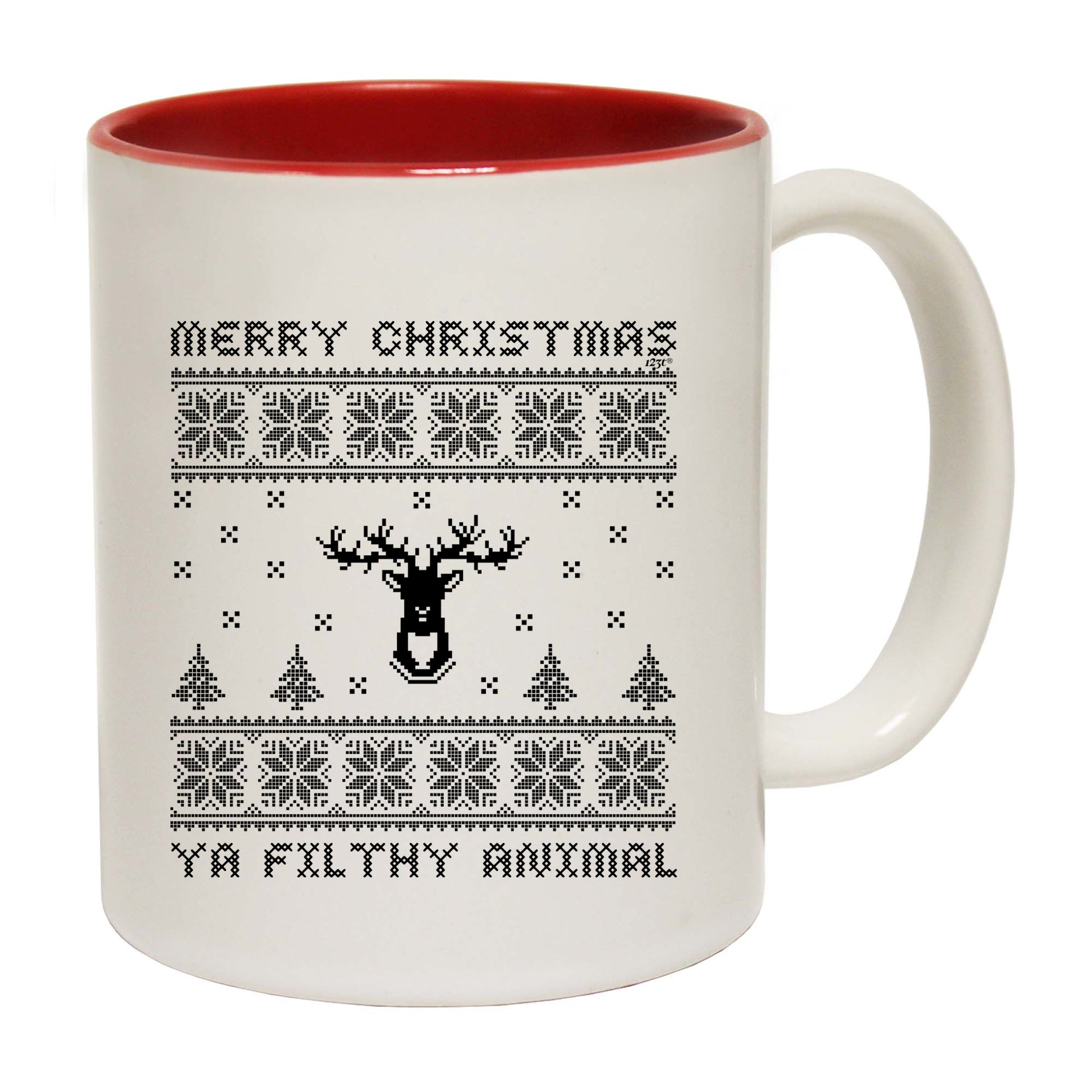 Merry Christmas Ya Filty Animal Jumper - Funny Coffee Mug