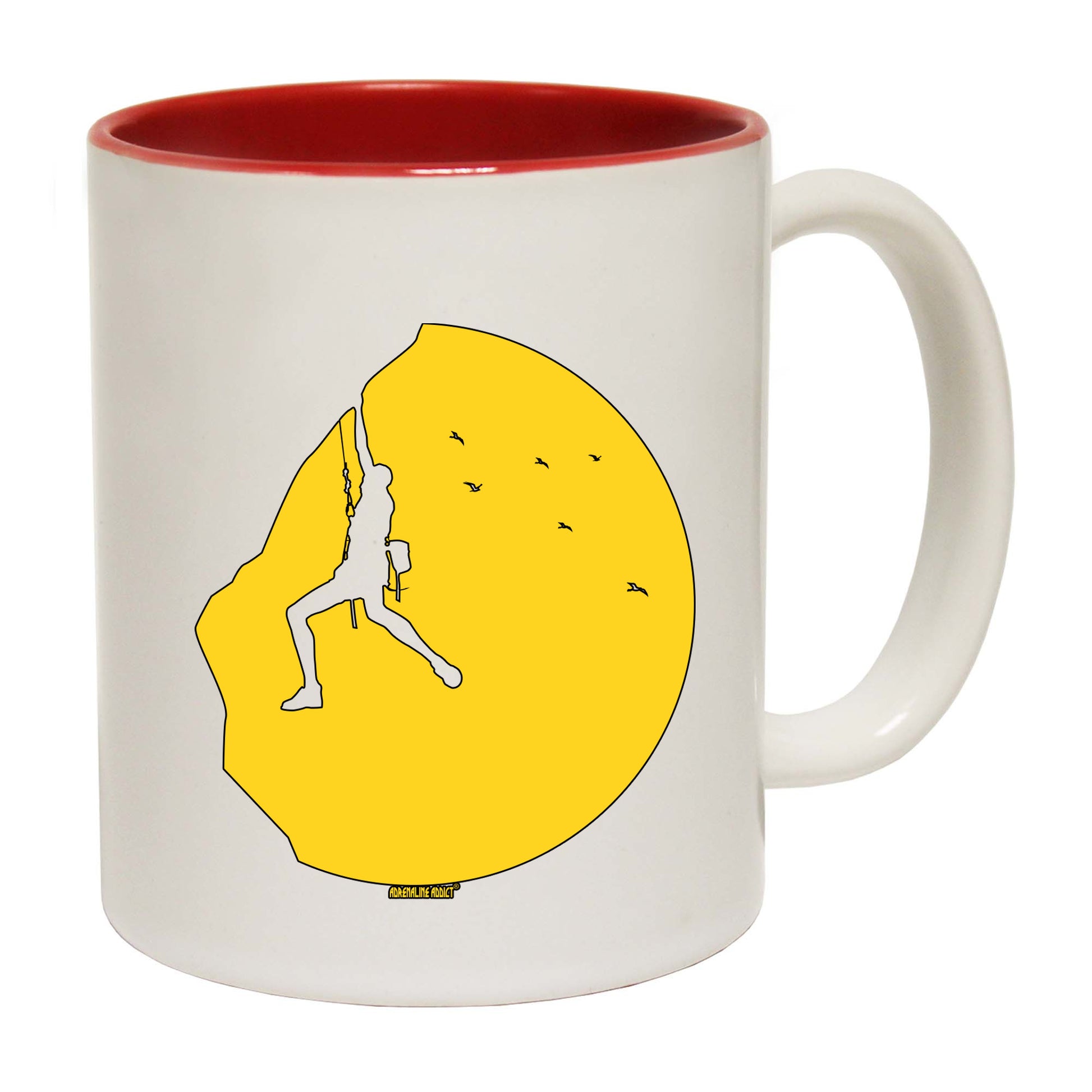 Aa Climbing Sunset - Funny Coffee Mug