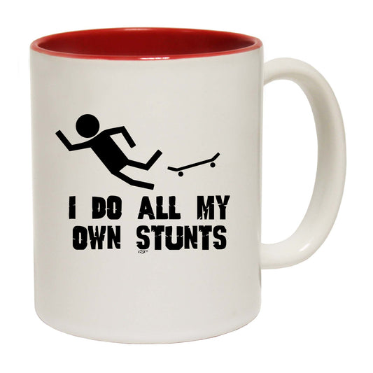 Skateboard Do All My Own Stunts - Funny Coffee Mug