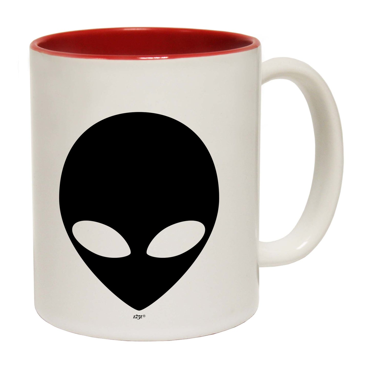 Alien Head White - Funny Coffee Mug