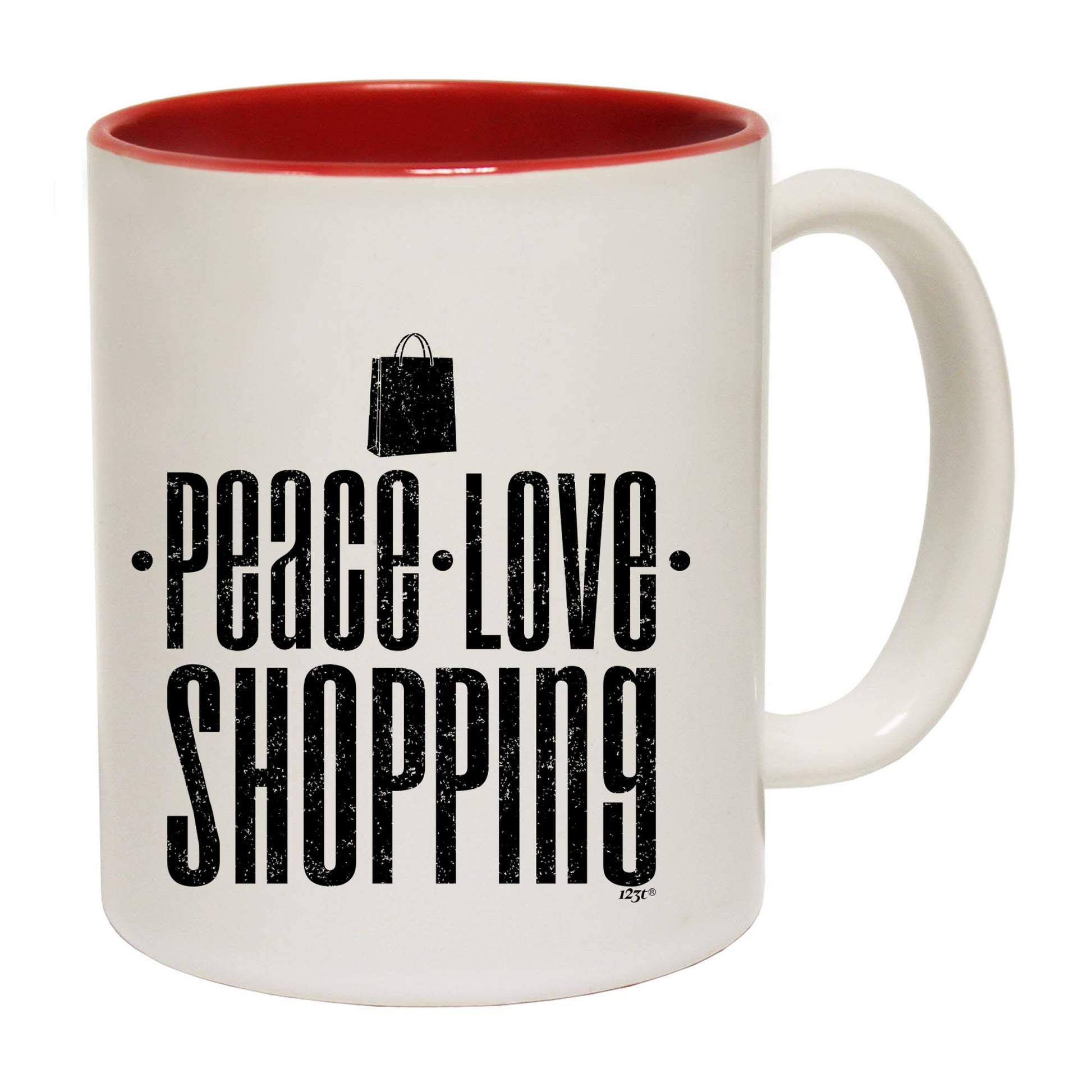 Peace Love Shopping - Funny Coffee Mug