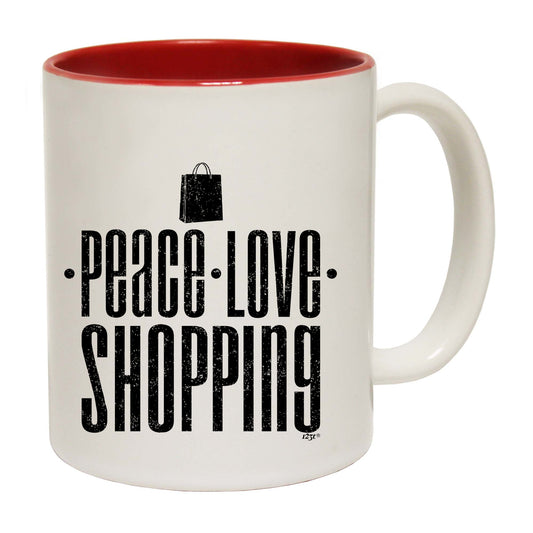 Peace Love Shopping - Funny Coffee Mug