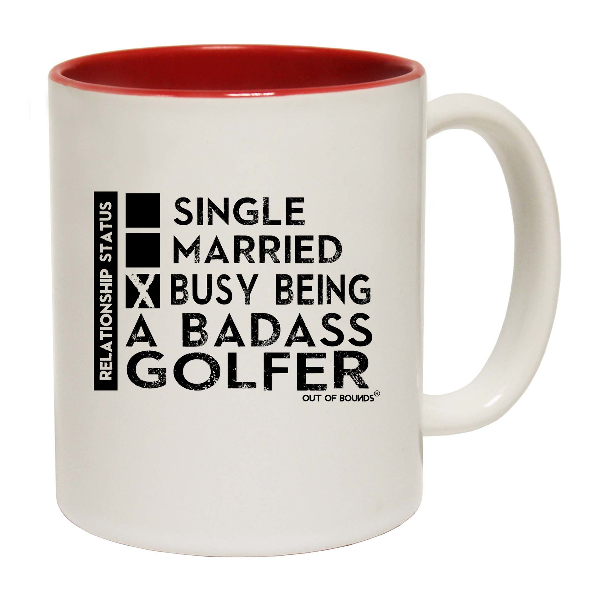 Oob Relationship Status Badass Golfer - Funny Coffee Mug