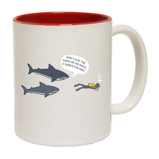 Ow Dont Eat The Thing Back - Funny Coffee Mug