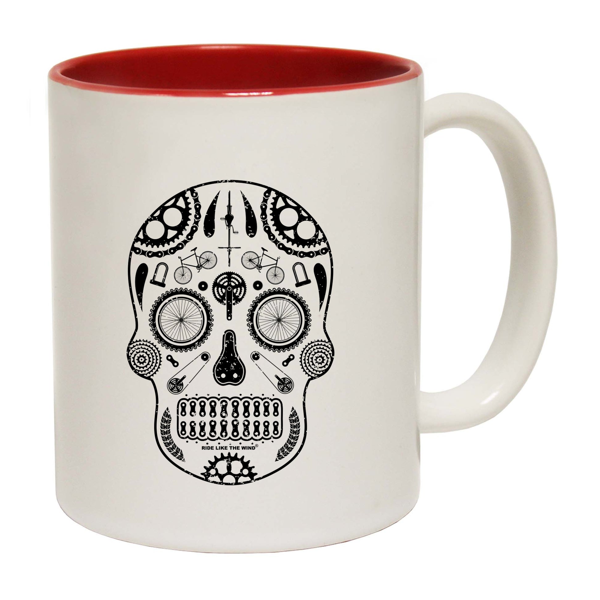 Rltw Candy Skull Bike Parts - Funny Coffee Mug