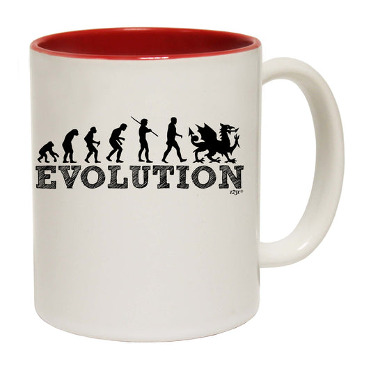 Evolution Welsh - Funny Coffee Mug