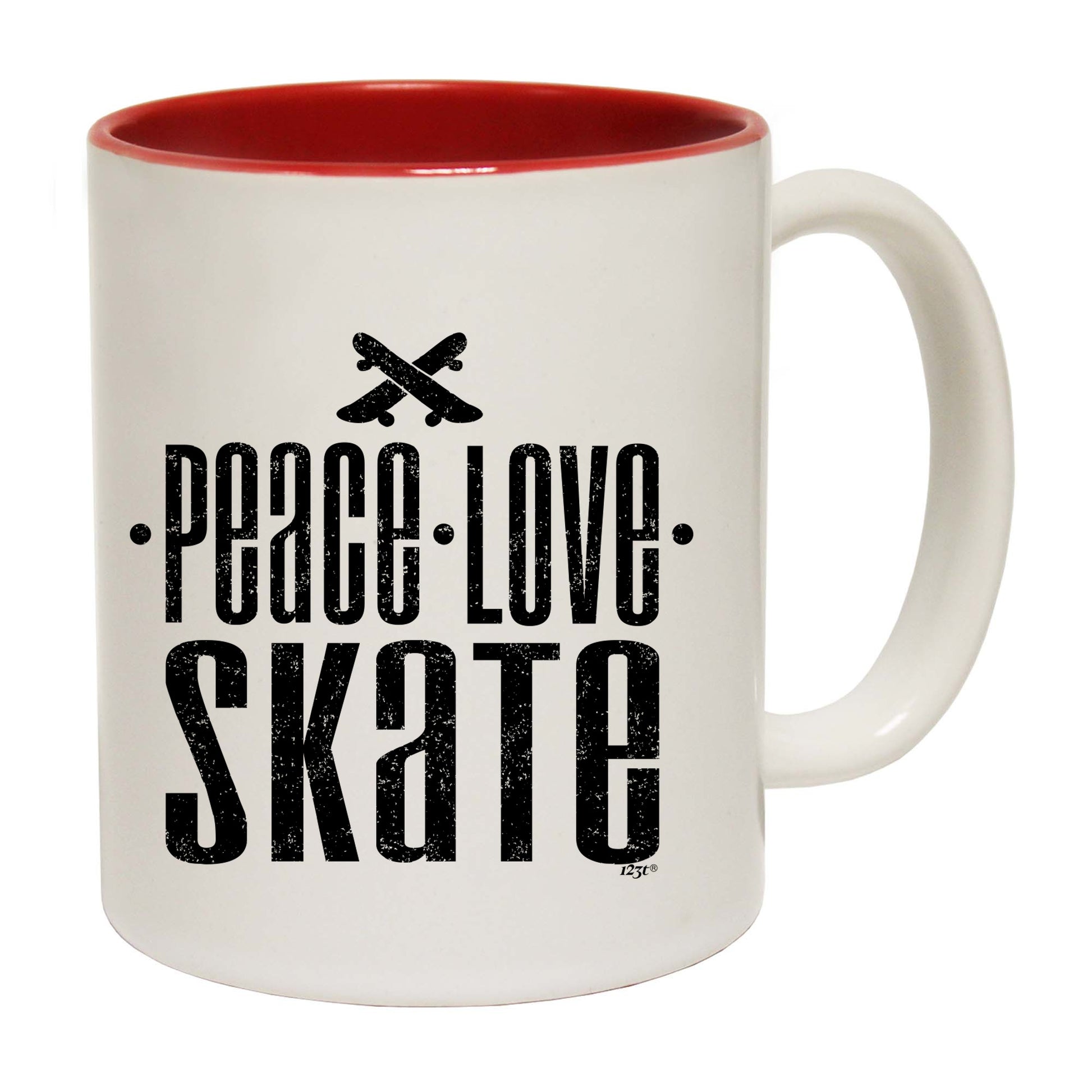 Peace Love Skate - Funny Coffee Mug
