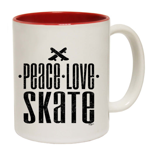 Peace Love Skate - Funny Coffee Mug