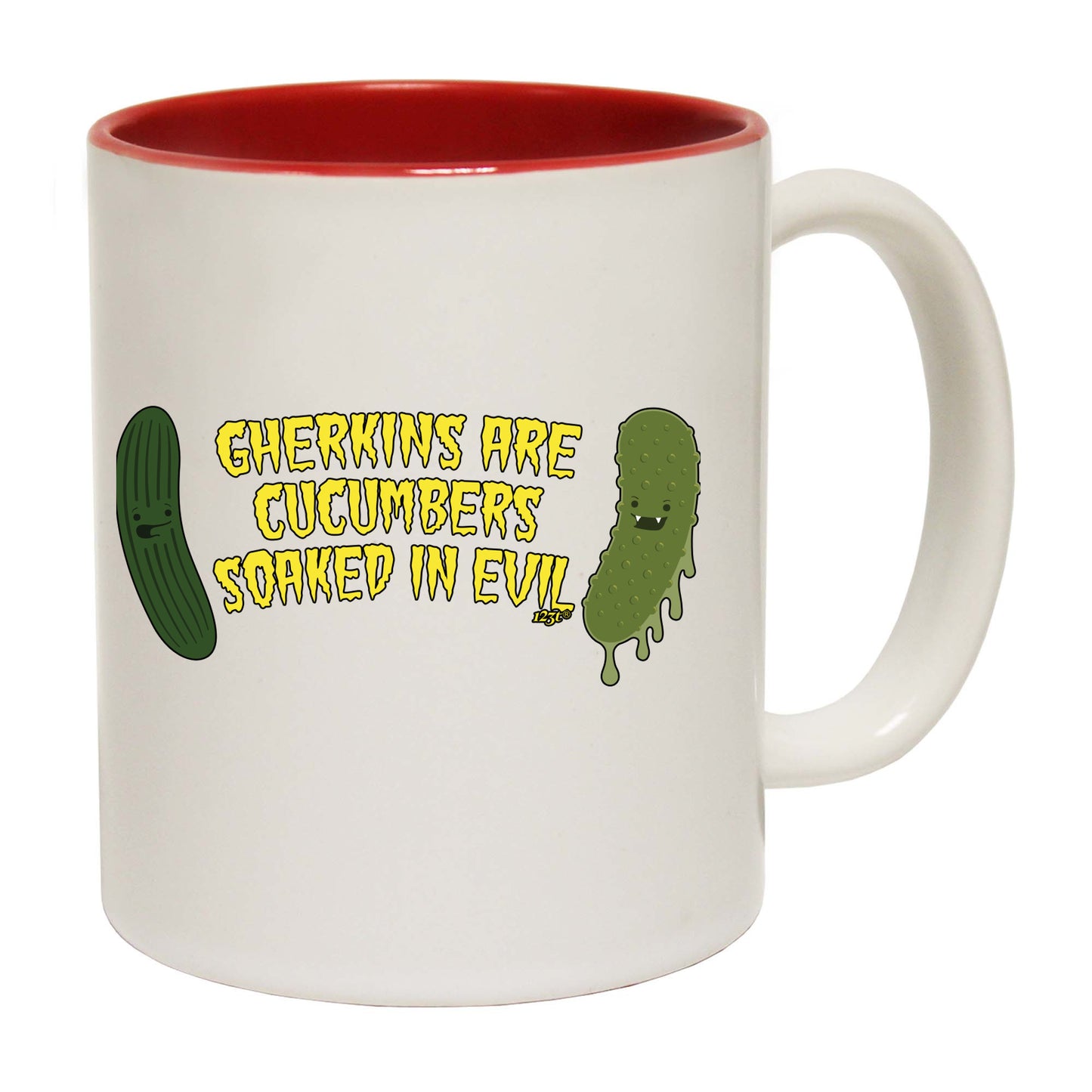 Gherkins Are Cucumbers Evil - Funny Coffee Mug