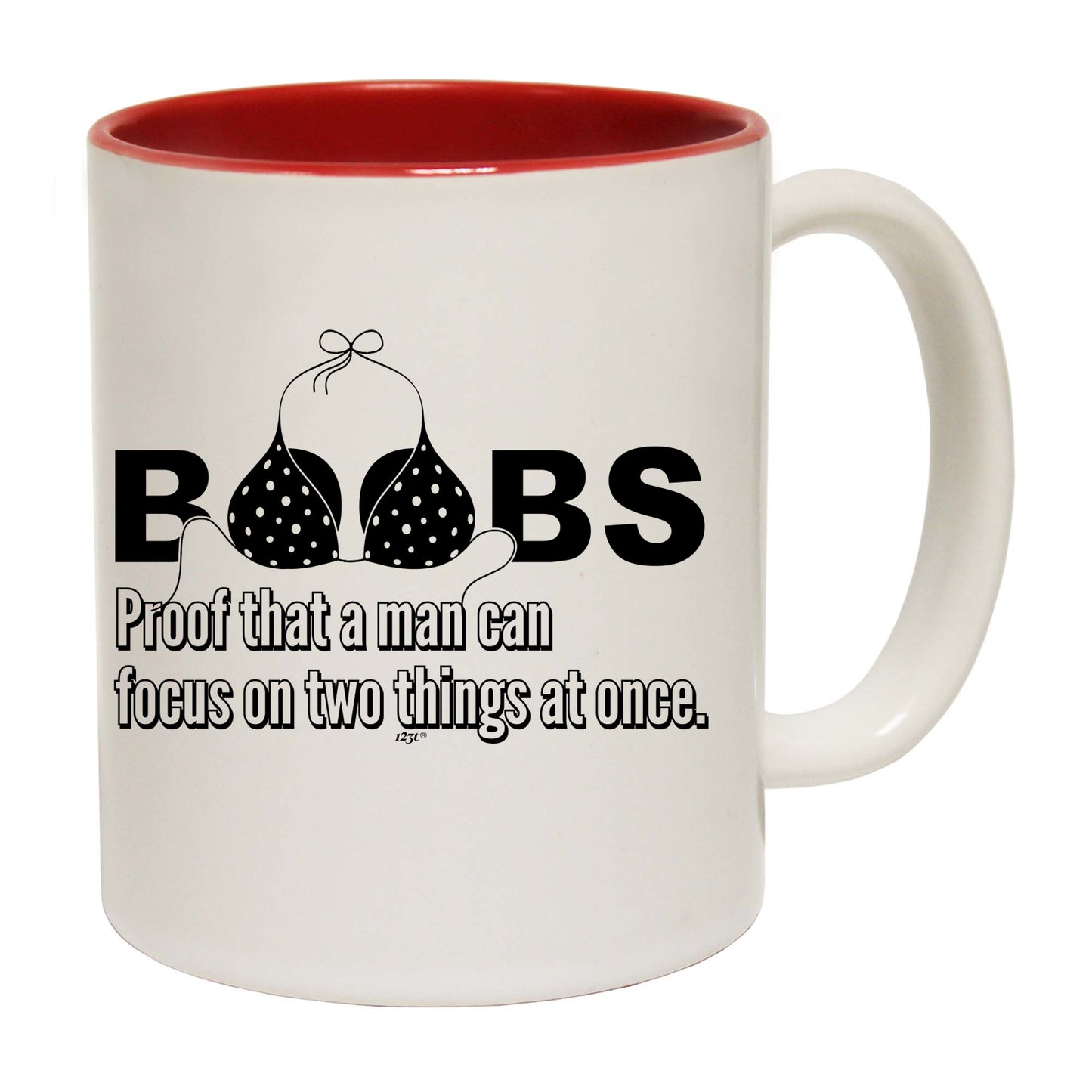 B  Bs Proof That A Man Can Focus - Funny Coffee Mug