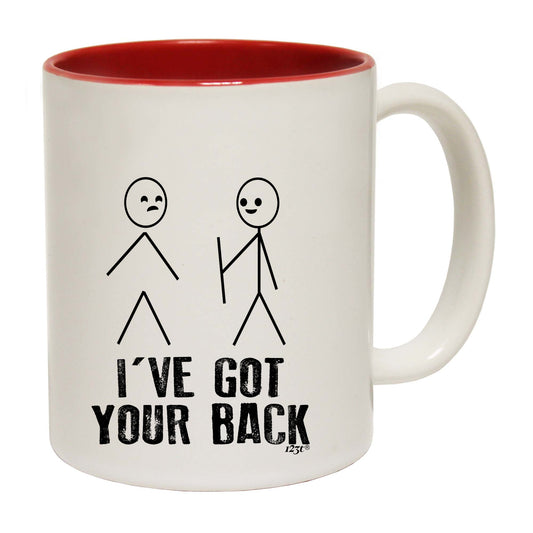 Ive Got Your Back Stickmen - Funny Coffee Mug