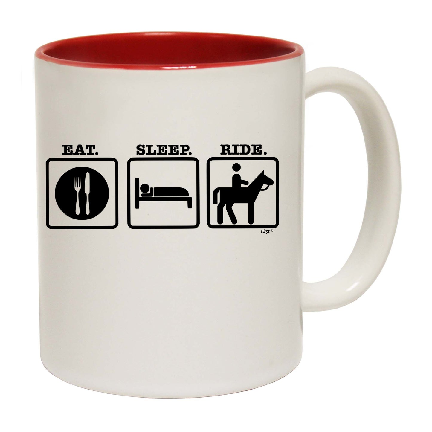 Eat Sleep Ride Horse - Funny Coffee Mug