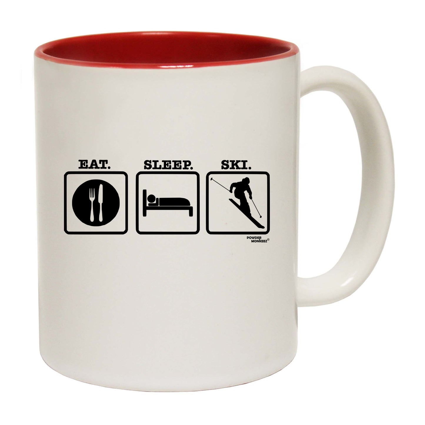 Pm Eat Sleep Ski - Funny Coffee Mug