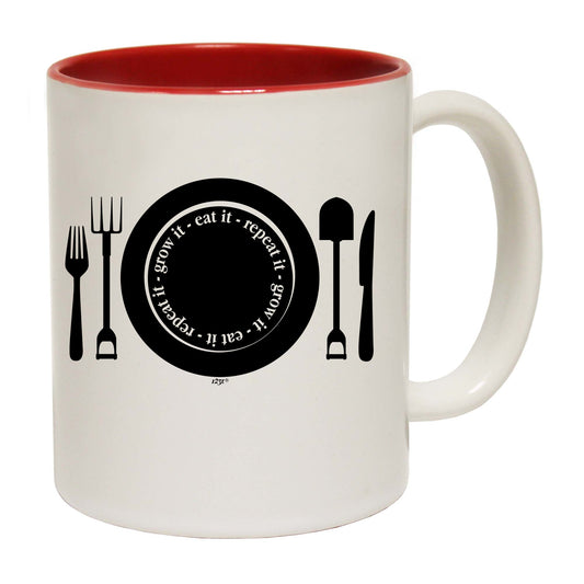 Grow It Eat It Repeat - Funny Coffee Mug