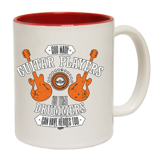 God Made Guitar Players - Funny Coffee Mug