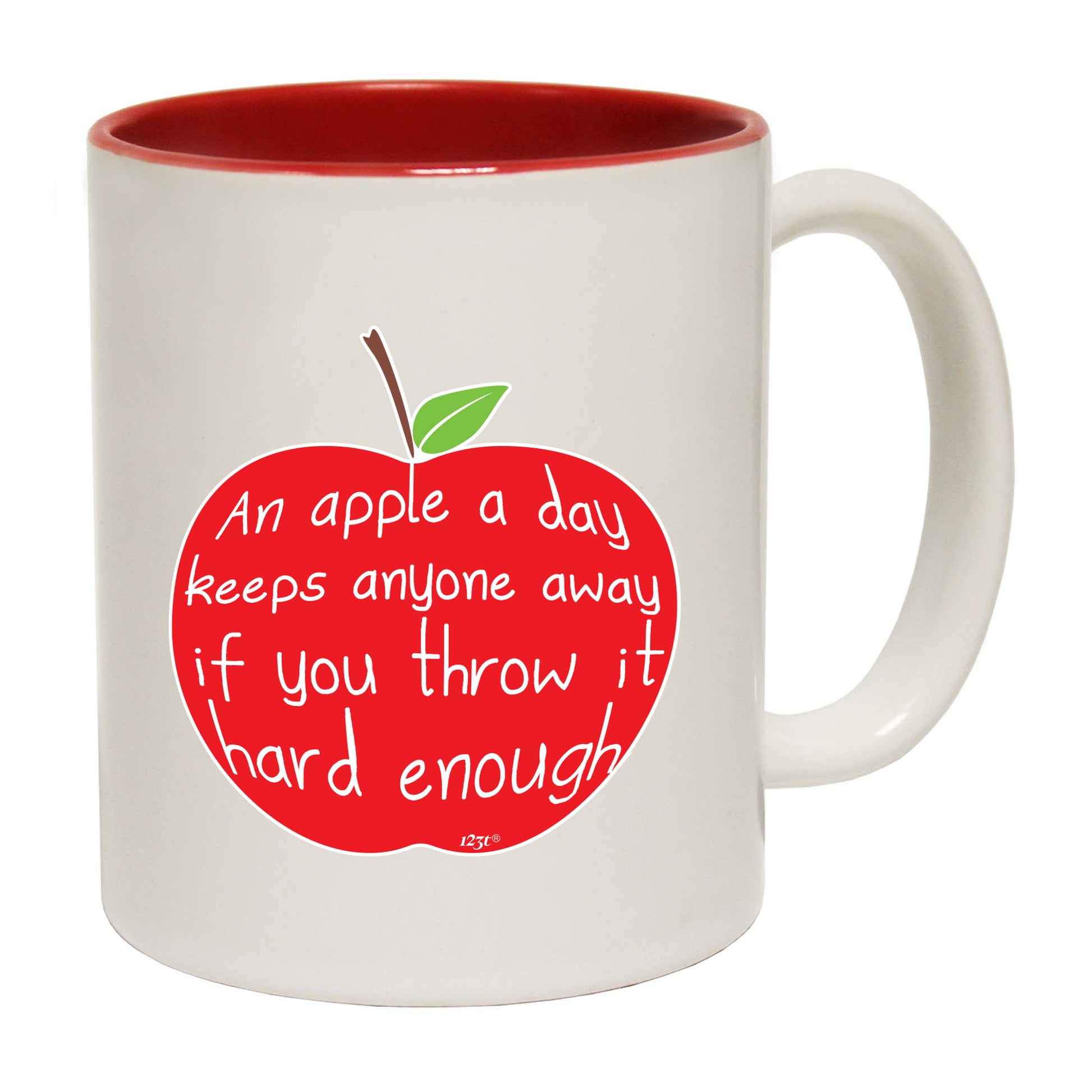 An Apple A Day Keeps Anyone Away - Funny Coffee Mug