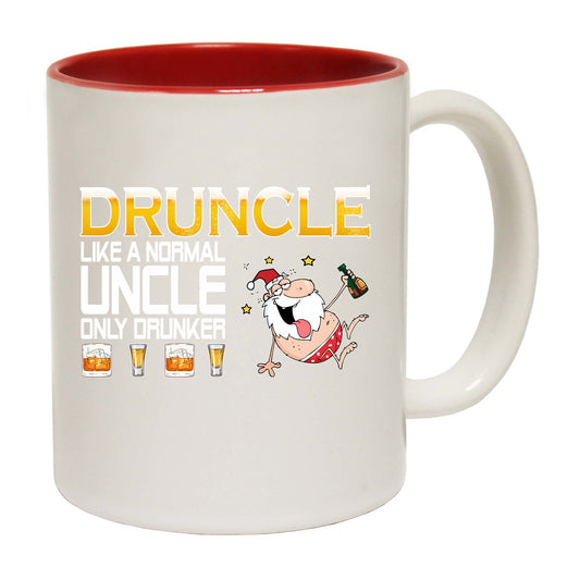 Druncle Like A Normal Uncle Christmas - Funny Coffee Mug
