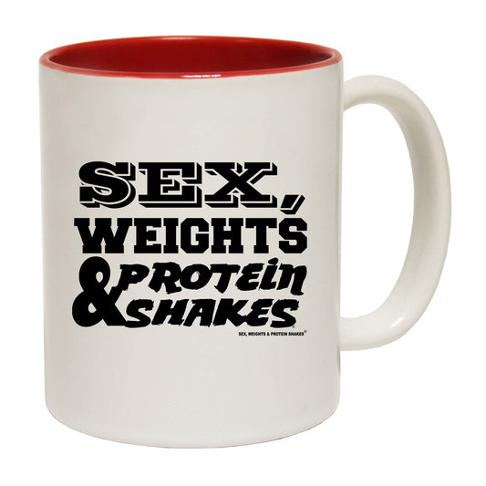 Swps Sex Weights Protein Shakes D1 White - Funny Coffee Mug