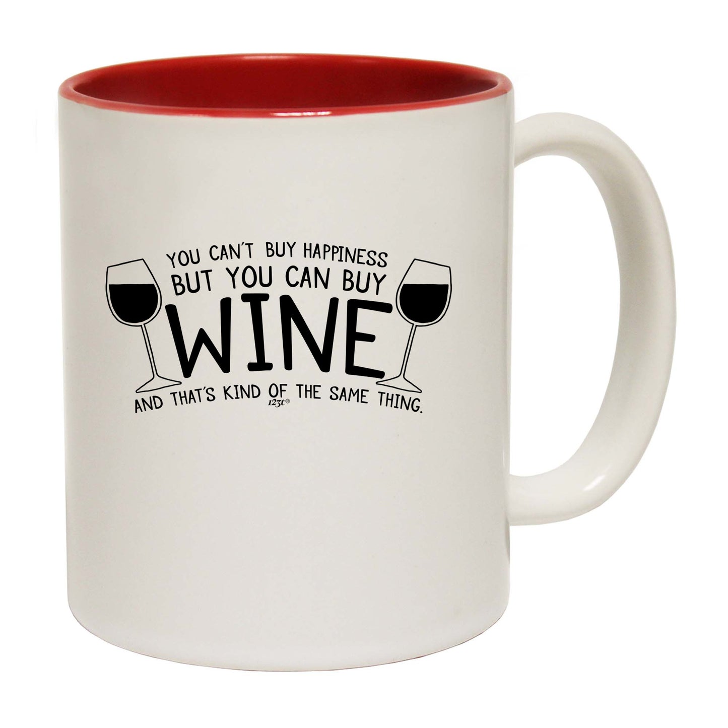 You Cant Buy Happieness But You Can Buy Wine - Funny Coffee Mug