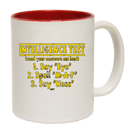 Intelligence Test - Funny Coffee Mug