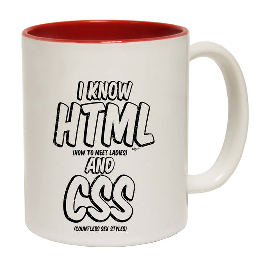 Know Html And Css - Funny Coffee Mug