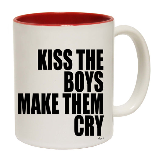 Kiss The Boys Make Them Cry - Funny Coffee Mug