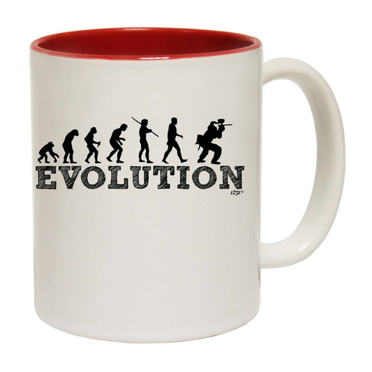 Evolution Paintballing - Funny Coffee Mug