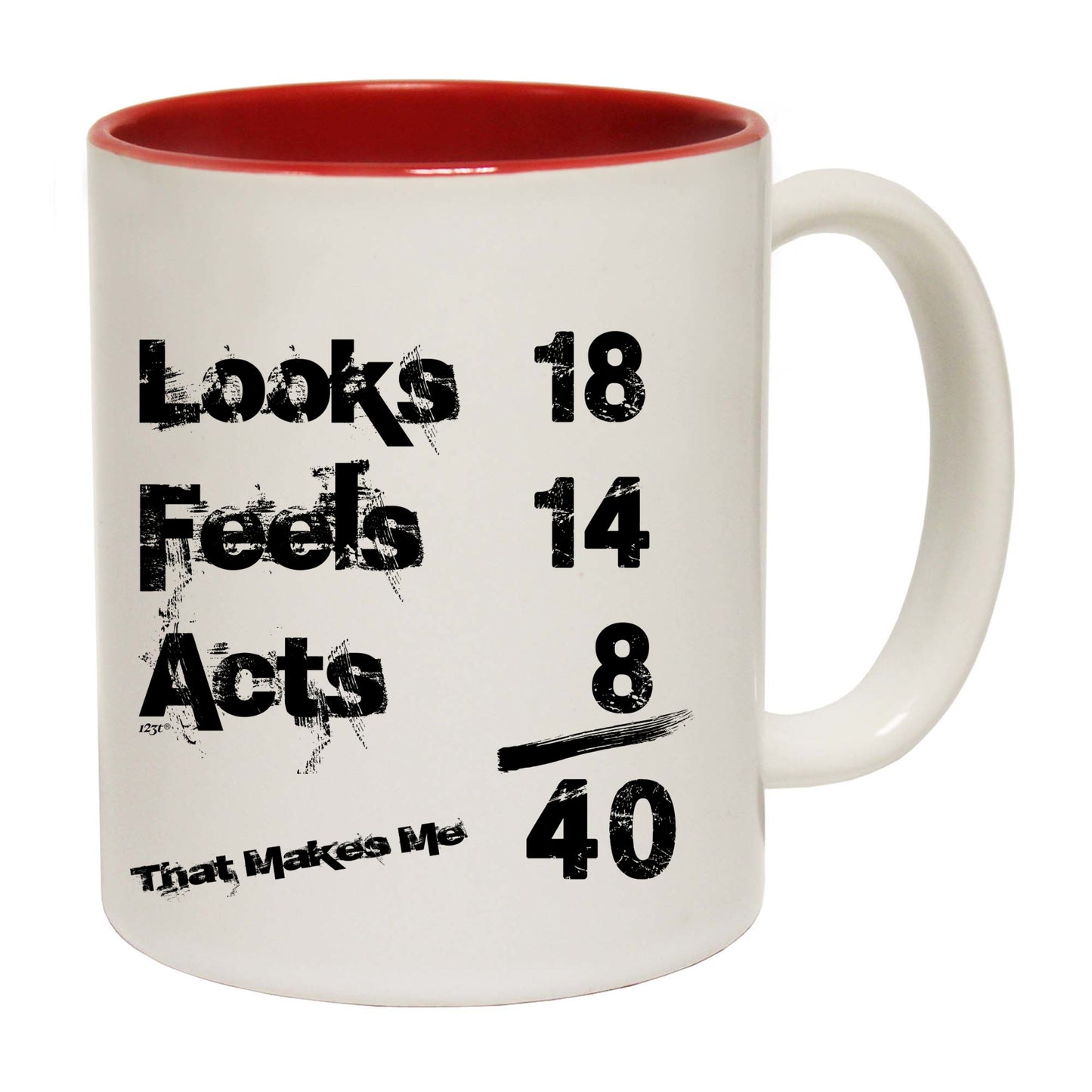 Looks Acts Feels 40 - Funny Coffee Mug