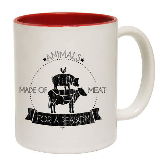 Animals Made Of Meat For A Reason - Funny Coffee Mug