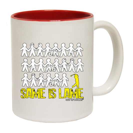 Oob Same Is Lame Golfer - Funny Coffee Mug