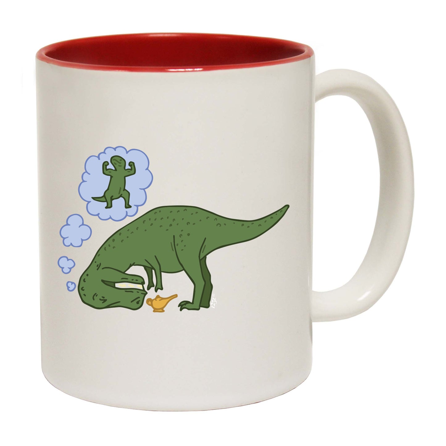 Dinosaur Wish Lamp - Funny Coffee Mug