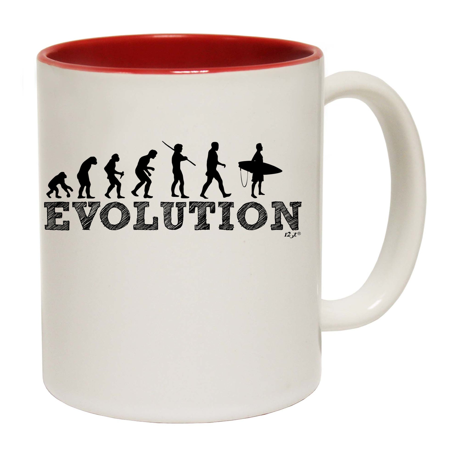 Evolution Surf - Funny Coffee Mug