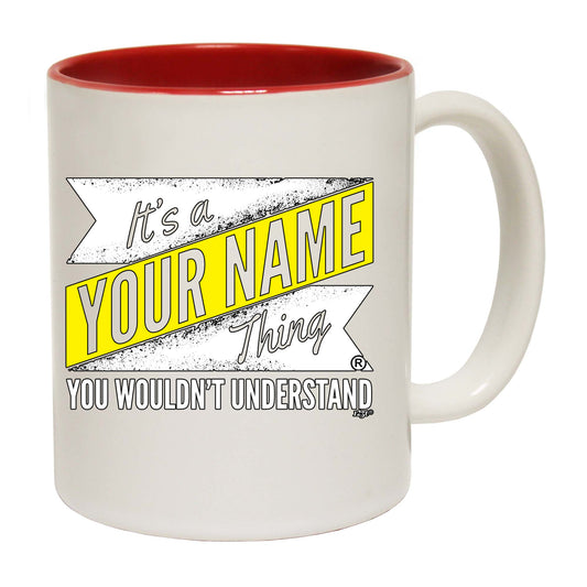 Your Name V2 Surname Thing - Funny Coffee Mug