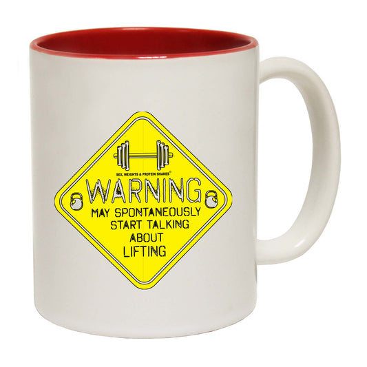 Swps Warning Start Talking Lifting - Funny Coffee Mug