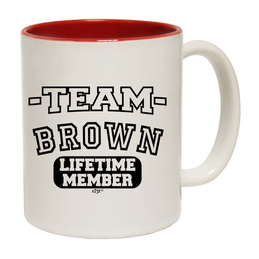 Brown V2 Team Lifetime Member - Funny Coffee Mug